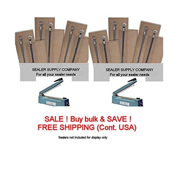 SALE-Bulk-SAVE-30-12-TWELVE-8-inch200mm-x-2mm-IMPULSE-SEALER-REPAIR-KITS-HEAT-ELEMENTS-12-TEFLON-STRIPS-Fit-PSF-200-AIE-and-most-8-Impulse-Sealers SALE-Bulk-SAVE-30-12-TWELVE-8-inch200mm-x-2mm-IMPULSE-SEALER-REPAIR-KITS-HEAT-ELEMENTS-12-TEFLON-STRIPS-Fit-PSF-200-AIE-and-most-8-Impulse-Sealers