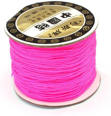 GEM-inside 0.8mm120 Meters Nylon Handcraft Braid Rattail Cord Chinese Knotting Thread For DIY Bracelet Jwelry Making
