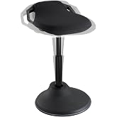 Desky Sit Stand Pro Active Stool | Ergonomic Active Sitting Design, Adjustable Height for Sit-Stand Flexibility, 360&deg; Swivel Motion Seat