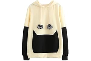 CORIRESHA Japanese School Girl Cute Cat Ear Hooded Sweatshirt