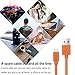 USB Cable, Pofesun 3 Pack 6ft USB 2.0 Nylon Charging Cord High Speed Data Sync for Android/Samsung/Windows/MP3/Camera and More.(Yellow+Green+Orange)