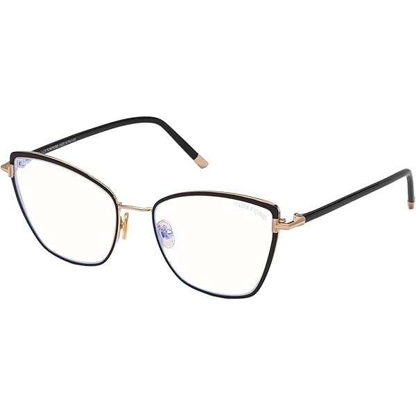 Amazon.com: Tom Ford FT 5709-B BLUE BLOCK Shiny Black 54/17