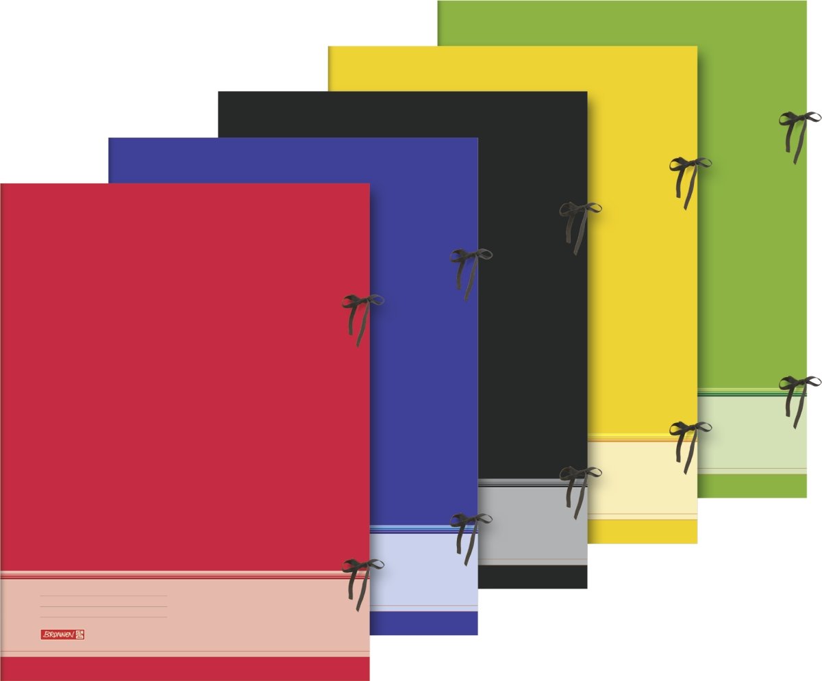 Brunnen 104701602 Collection files (A2, cardboard, with ribbons) assorted, 1 piece