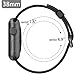 i-Liu Watch Band,38mm Woven Nylon Strap Replacement Nylon Band for Apple Watch Series 1 Series 2 (Black)