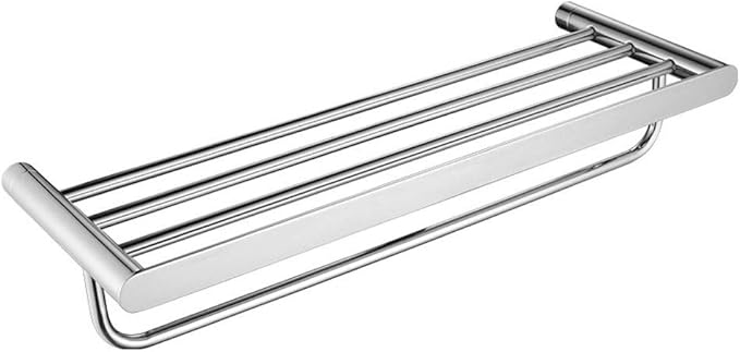 Toalleros de barra Doble Pared con baño Estanterías de acero inoxidable