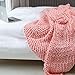 Zituop Super Chunky Roving Bulky Yarn for Hand Knitting Crochet, 250g, 8.8 Ounze (Light Pink)