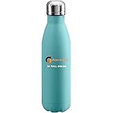 Tumzak Personalized Custom Print in USA Water Bottles 17oz Stainless Steel Double Wall Insulated Leakproof Cups for Sports Outdoors With Colorful Text Logo