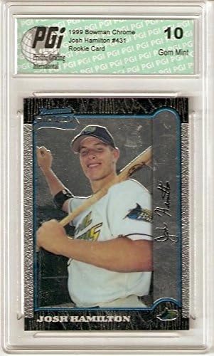 Amazon Josh Hamilton 1999 Bowman Chrome 431 Rookie Card PGI 10 