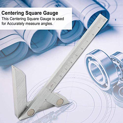 SYWAN Stainless Steel Center Gauge Ruler, Center Angle Finder Center