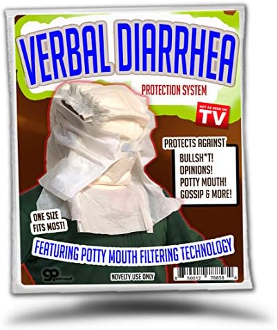Gears Out Verbal Diarrhea Protection System - Diaper Gag Gift for Teens and Adults, Potty Mouth Filtering Technology, OSFM