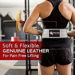 Medium Dark Iron Fitness Weight Lifting Belt for