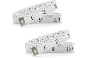 LIAOGO Sewing Tape Measures, 2 Pack 60-Inch Dual Scale Cloth Sewing Tape Measure, Soft Tape Measure,Tape Measuring for Body