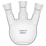 Labasics Borosilicate Glass 3 Neck Flat Bottom