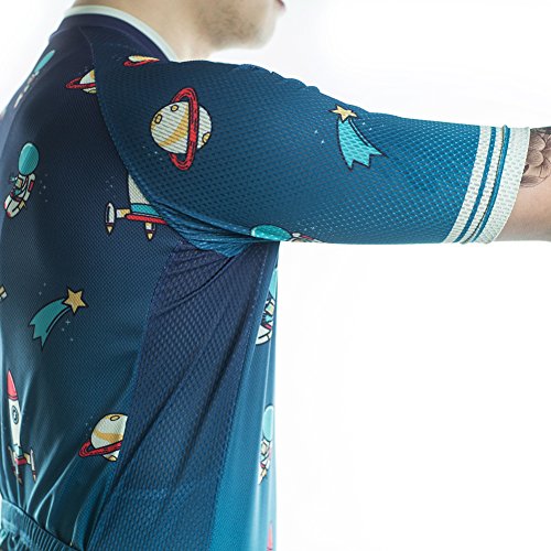 Racmmer Mens Breathable Short Sleeve Cycling Jersey Bike Shirt Cycling Clothing - Thumbnail 6