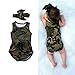 KIDSA 0-24M Camo Baby Boy Girl Romper Clothes One-Pieces Jumpsuit Bodysuit Outfits Set with Headband