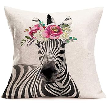 Amazon Com Smilyard Black And White Zebra Throw Pillow Covers