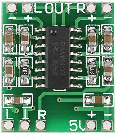 5 Pezzi Scheda Amplificatore Audio PAM8403 3W+3W – Mini Amplificatore Di Potenza 2.5V-5.5V Per TV, PC, Laptop