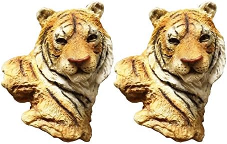 Best 2 Piece Unique Black Blk Friday Siberian Tiger Safari Jungle Animal Fridge Refrigerator Magnet Outdoor Lover Supplies Fun Great Top Holiday Xmas Stocking Stuffers for Him Her Hunter Women Men