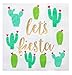 50 Pack Let’s Fiesta Taco Napkins for Party, Cinco De Mayo Party Decorations, Paper Margarita Napkins (5x5 In)