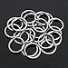 Linsoir Beads Dia 23mm 316 Stainless Steel Key Ring Key Chain Connector Pack of 20
