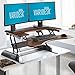 Vari Pro Plus 36 Height Adjustable Standing Desk Converter – Stand Up Desk Converter for Dual Monitors – (Darkwood)