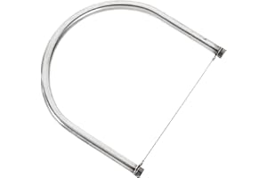 Sewroro Stainless Steel Mud Cutter Pottery Cutting Tool Clay Wire Cutter Pottery Trimming Tool Silver Clay