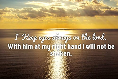Inspired Prints Christian/Bible Verse Quality Canvas Picture Wall Art - Size 18" x 8" Ref:208