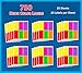 Pack of 750, 1 x 2-5/8 Inch Multi-Color Mailing Address Labels for Laser and Inkjet Printers, Rectangle, Assorted Neon Fluorescent Colors, 1 x 2.625 in.