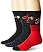 Under Armour Men's Phenom Curry Crew Socks, 3-Pairs, Red, Large