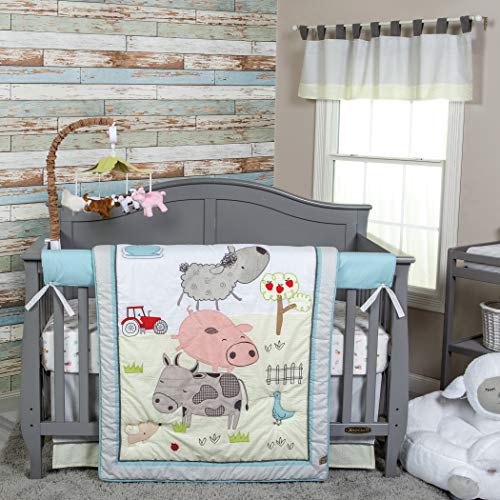 Trend Lab Baby Barnyard Baby Crib Mobile with Music, Crib Mobile Arm