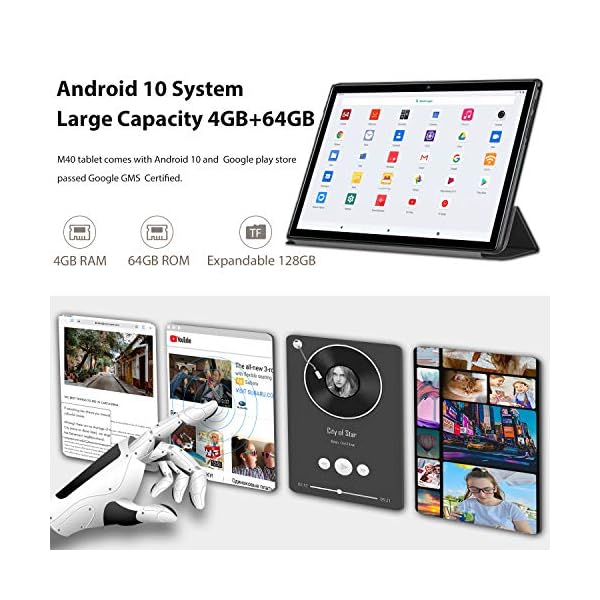 Tablet-10-Inch-5G-WiFi-Android-100-4-GB-RAM-64-GB-ROM128-GB-Quad-Core-16-Ghz-Google-GMS-Certified-Tablet-PC-with-Keyboard-Mouse-1280-x-800-HD-IPS-Screen-6000-mAh-Type-C-Bluetooth AOYODKG Tablet 10 Inch 5G WiFi, Android 10.0, 4 GB RAM, 64 GB ROM/128 GB, Quad-Core, 1.6 Ghz, GMS Certified, Tablet PC…