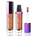 Lip Gloss, Holographic Long Lasting Metallic Liquid Lip Color, Iridescent Glitter Lipstick, SYZYGY（Halo Clusters）