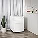 SONGMICS Steel File Cabinet 3 Drawer with Lock Mobile Pedestal Under Desk Fully Assembled Except Casters White UOFC60WT
