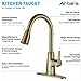Kitchen Faucet, faucets for Kitchen Sinks Stainless Steel Kitchen Faucet Gold Kitchen Faucet with Pull Down Sprayer Commercial Modern Single Handle Farmhouse rv Camper Sink