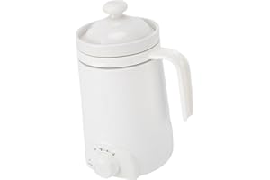 Zerodis Mini Ceramic Electric Stew Health Pot Electric Kettles Portable Ceramic Soup Porridge Health Cup with Spoon 70w Small