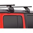 Wonderdriver Roof Rack Cross Bars 200lbs Compatible with Jeep Wrangler JK JL Gladiator JT 2007-2025 with Anti-Theft Metal Lock, 2 & 4 Door Heavy Duty Aluminum Crossbars Rooftop Cargo Kayak Bike