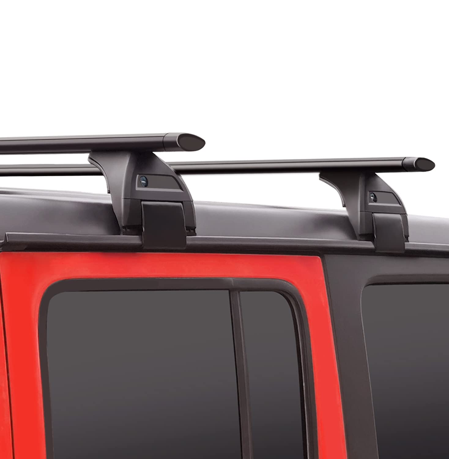 Photo 1 of Wonderdriver Roof Rack Cross Bars 220lbs Compatible with Jeep Wrangler JK JL Gladiator JT 2007-2025 with Anti-Theft Metal Lock, 2 & 4 Door Heavy Duty Aluminum Crossbars Rooftop Cargo Kayak Bike