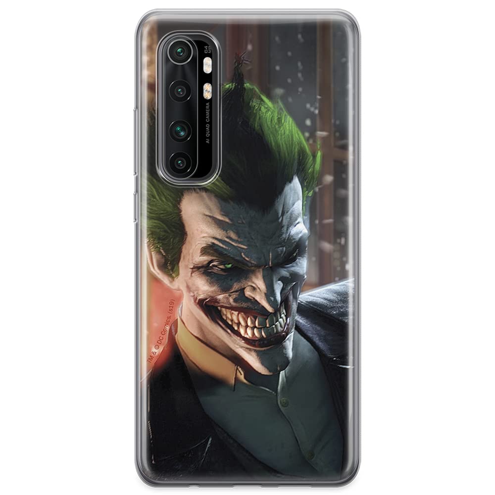 ERT GROUP mobile phone case for Xiaomi MI NOTE 10 Lite original and officially Licensed DC pattern Joker 004 optimally adapted to the shape of the mobile phone, case made of TPU