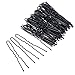 100 Pack of Bun Hair Pins U Shaped Pins with Box and Storage Bag, Black Hair Pins (5 cm)