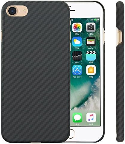 iPhone 7 Case,YHZO Kevlar Fiber Military Standard Protective Lightweight Shell Protective for iPhone 7 (Black)
