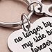 Tritiara Pet Memorial Gift Keychain For Dogs Cats personalized -Loss Of Pet Sympathy DIY Crafts Keepsake -No Longer By My Side Forever In My Heart Cat Remembrance Jewelry Keyrings