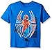 Marvel Boys' Little Boys' Spiderman Web Shooting Short Sleeve T-Shirt, Royal, Medium/5/6