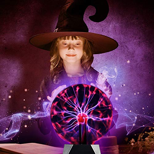 Theefun True 6" Magic Plasma Ball , Touch & Sound Sensitive Plasma Lamp Light, Nebula Sphere Globe Novelty Toy for Decorations/Kids/Bedroom - Thumbnail 5