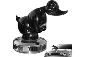 YIFONJ Angry Duck Ornament, Death Proof Black Convoy Duck, Pub Club Wall Decor, Front Hood Car Sticker, Car Decoration Accessory (Color : Black)