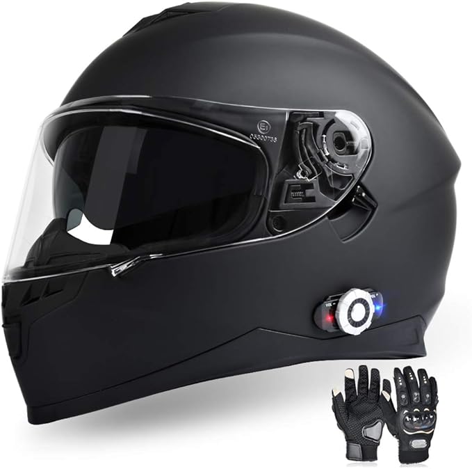 FreedConn BM22 Motorbike Bluetooth Helmet,Dual Visors Full Face Helmet