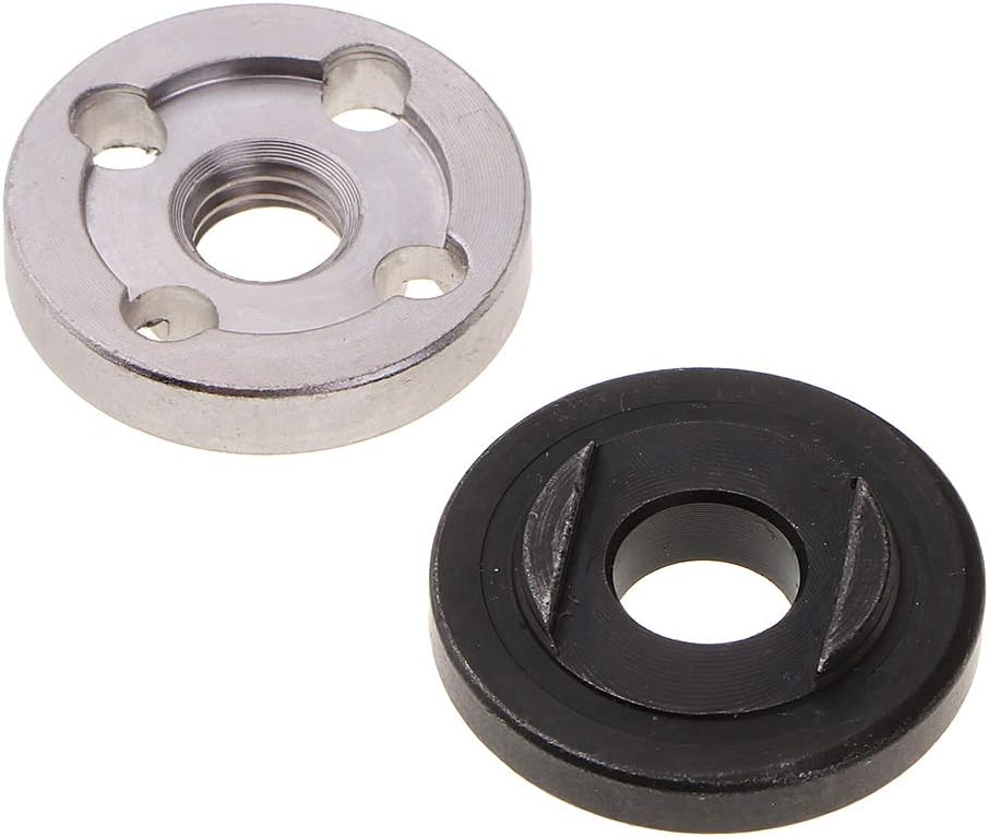 2 Pieces Φ30mm M10 Angle Grinder Flange Nut Set Fit 5/8Inch or 4/5Inch