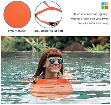Joto 2 Pack Swim Buoy Float Swimming Bubble Safety Float With Adjustable Waist Belt For Open Water Swimming Safe Swim Training Triathletes Kayaking Snorkeling Orange Magenta Amazon Sg Sports Fitness Outdoors