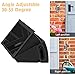 ADJUSTABLE (30 to 55 degree) Angle Mount for Ring Video Doorbell Pro (Released in 2016), Gooyo Black Angle Adjustment Adapter/Mounting Plate/Bracket / Wedge Kit (Doorbell NOT included)
