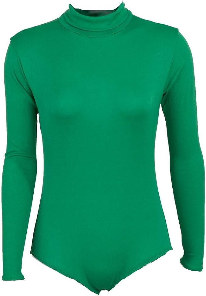 long sleeve green body suit
