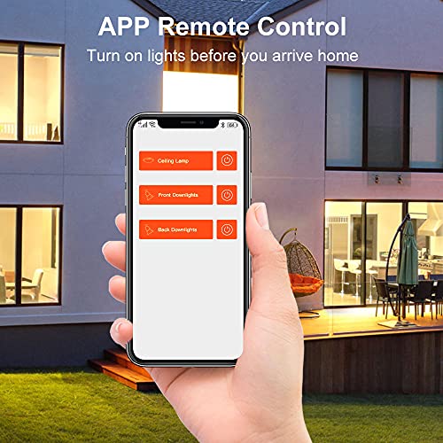 Yourade Smart Light Switch, No Battery Needed, No Wire, Wireless